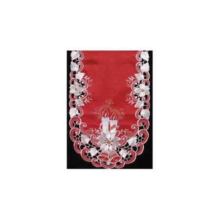 Sinobrite Sinobrite H9061-W White Lily Round Doily; 24 in. H9061/W(024)